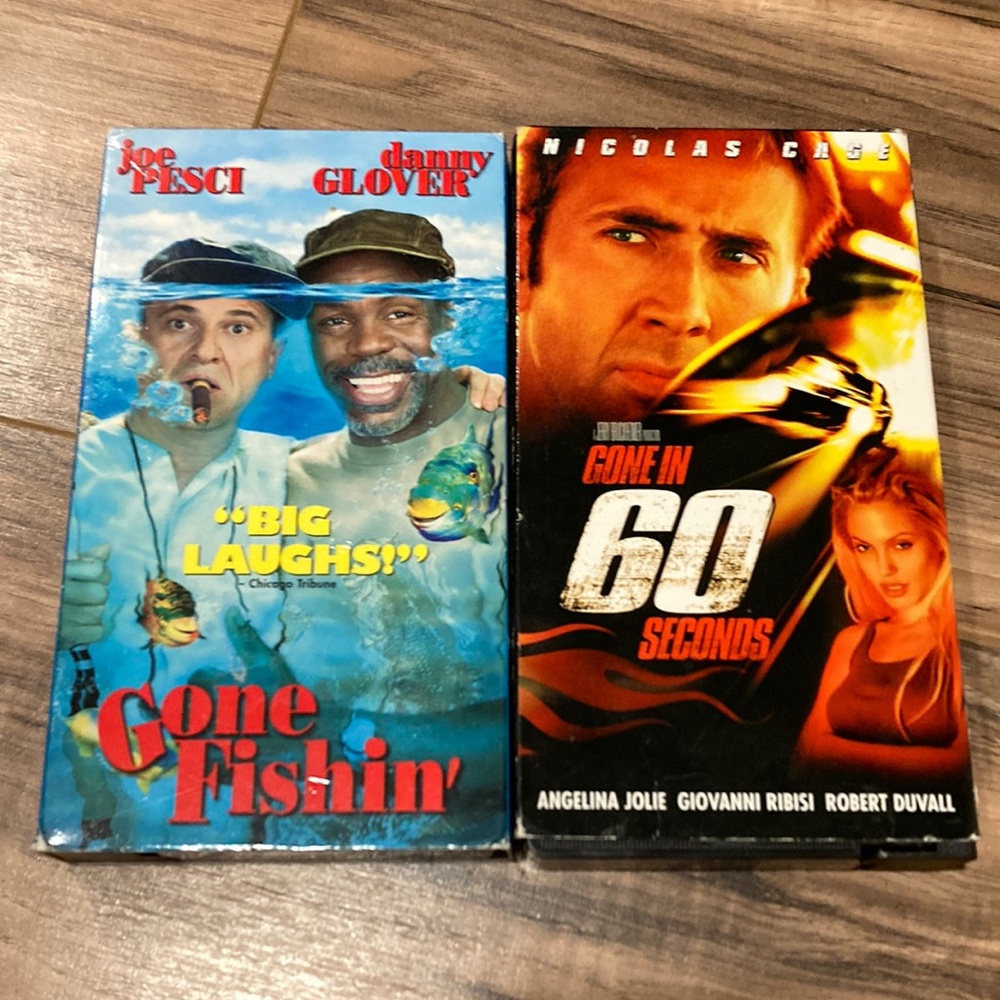 Vintage VHS tapes (2)